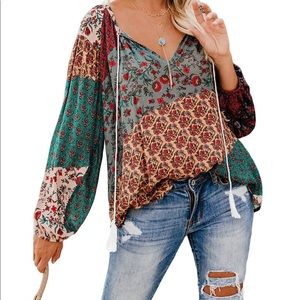 Boho Chic Peasant Blouse